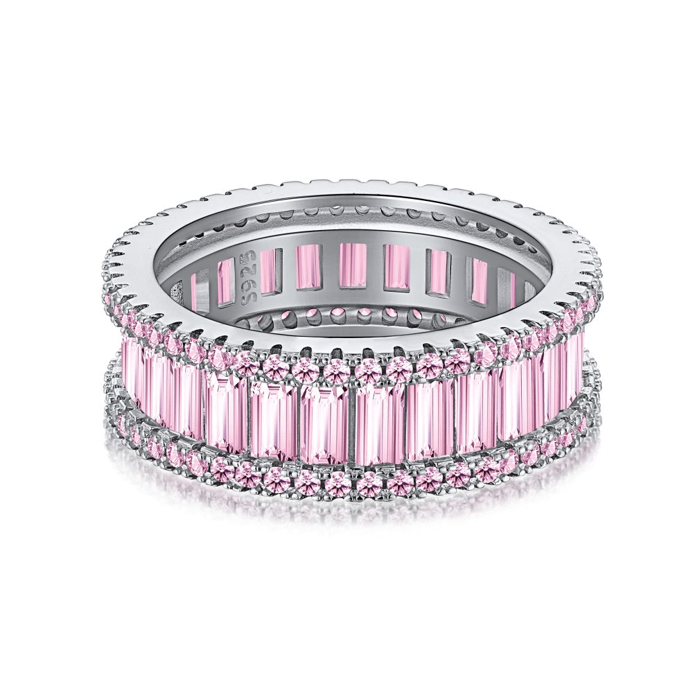 Blush Sparkle Round Ring - Blush s925 collection