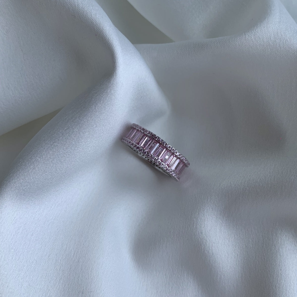 Blush Sparkle Round Ring - Blush s925 collection