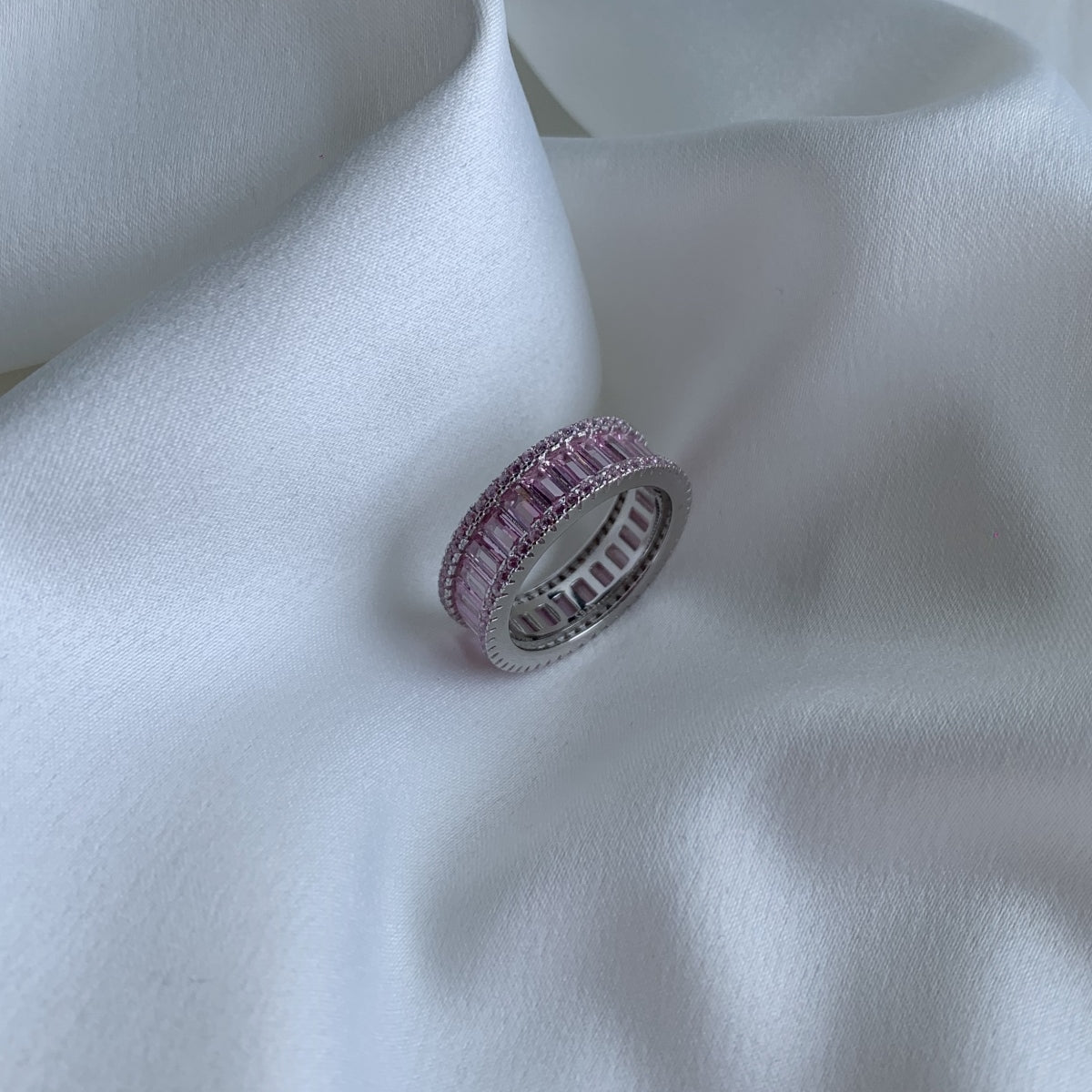 Blush Sparkle Round Ring - Blush s925 collection