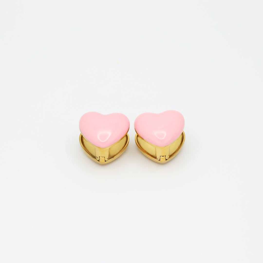 Heartfelt Oil Drop Earrings 18k