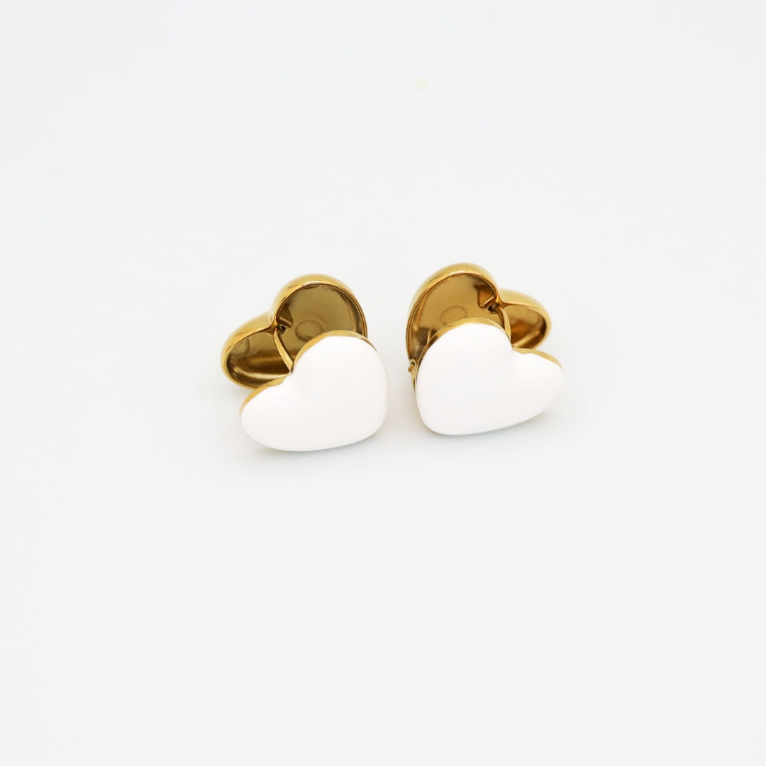 Heartfelt Oil Drop Earrings 18k