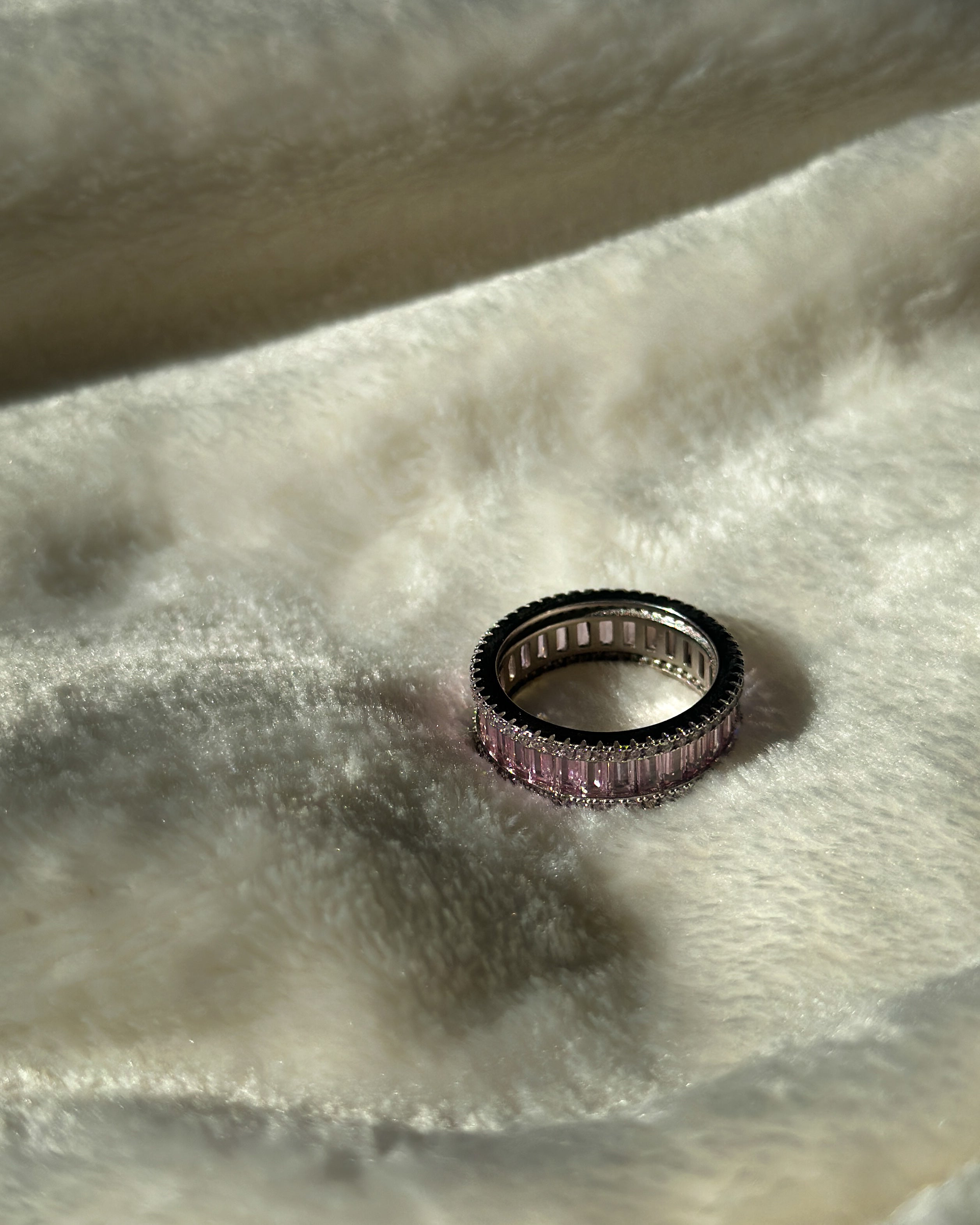 Blush Sparkle Round Ring - Blush s925 collection