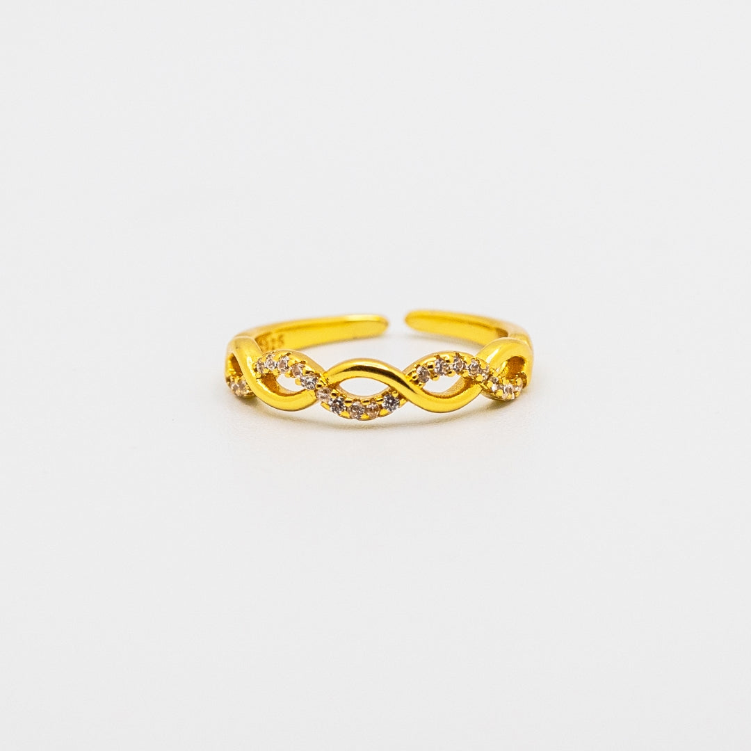 Interstellar Wave Zircon Ring s925