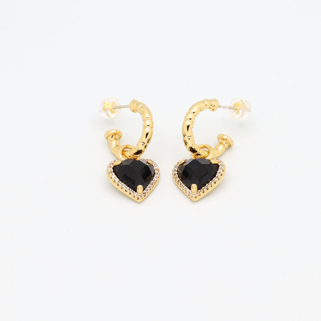 Midnight Love Earrings 18k