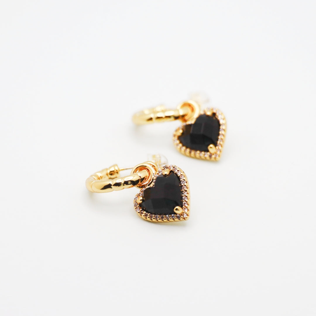 Midnight Love Earrings 18k
