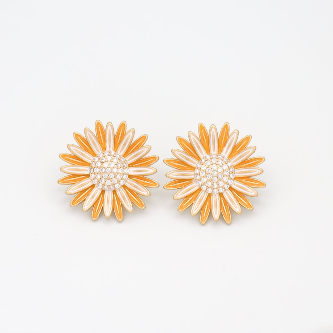 Sunflower Radiance S925 Earrings