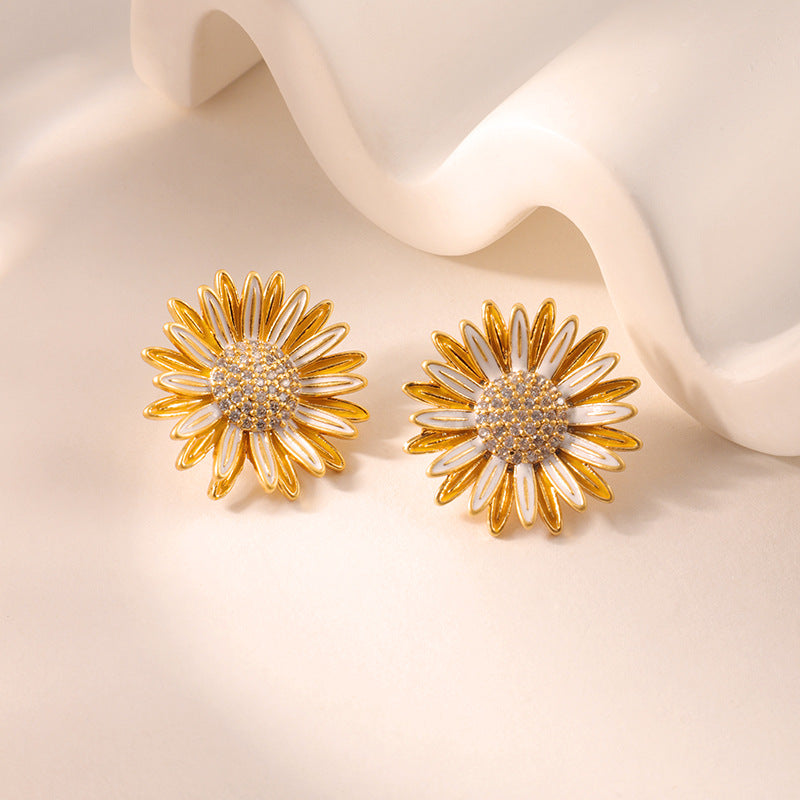 Sunflower Radiance S925 Earrings