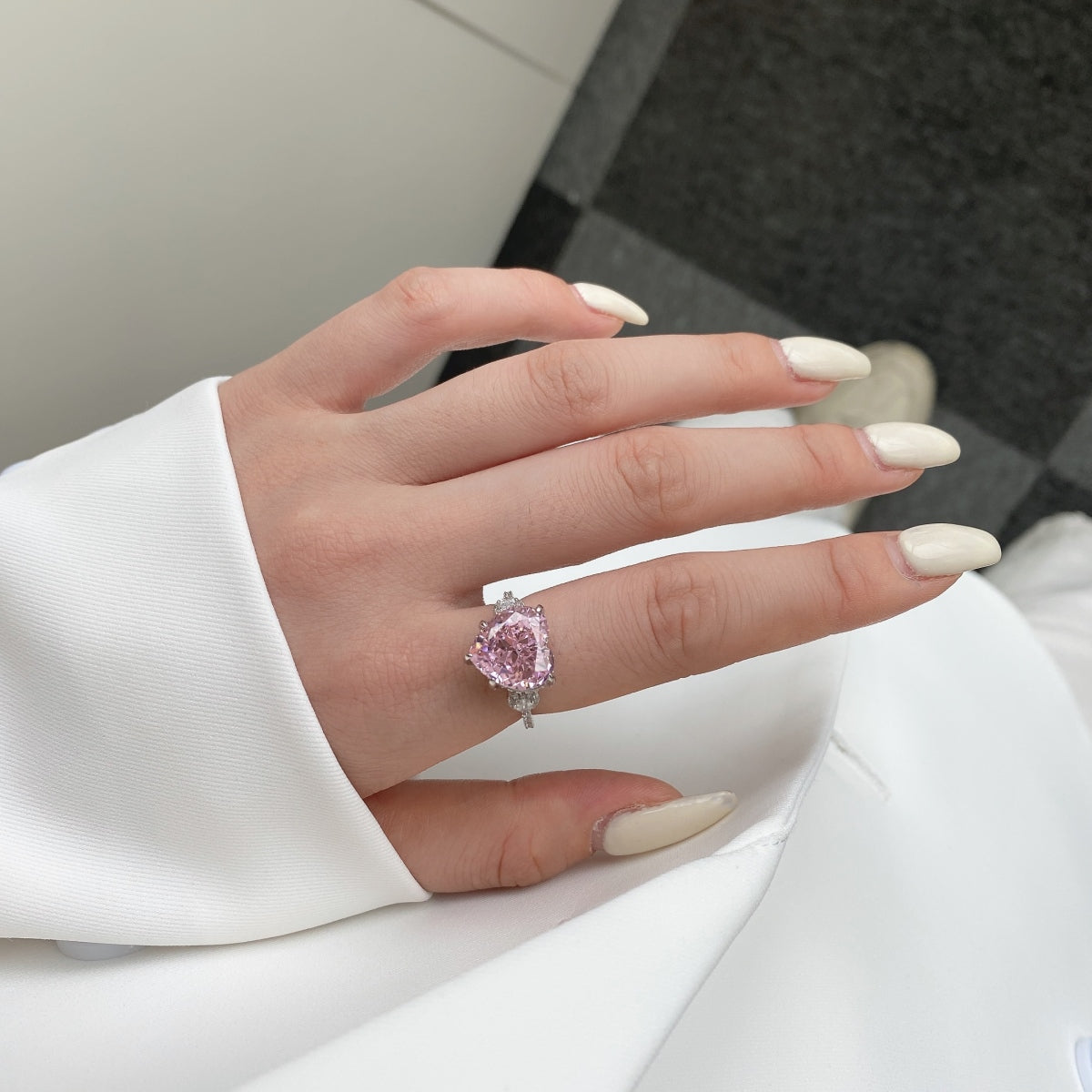 Sweetheart Sparkle Ring - Blush s925 Collection