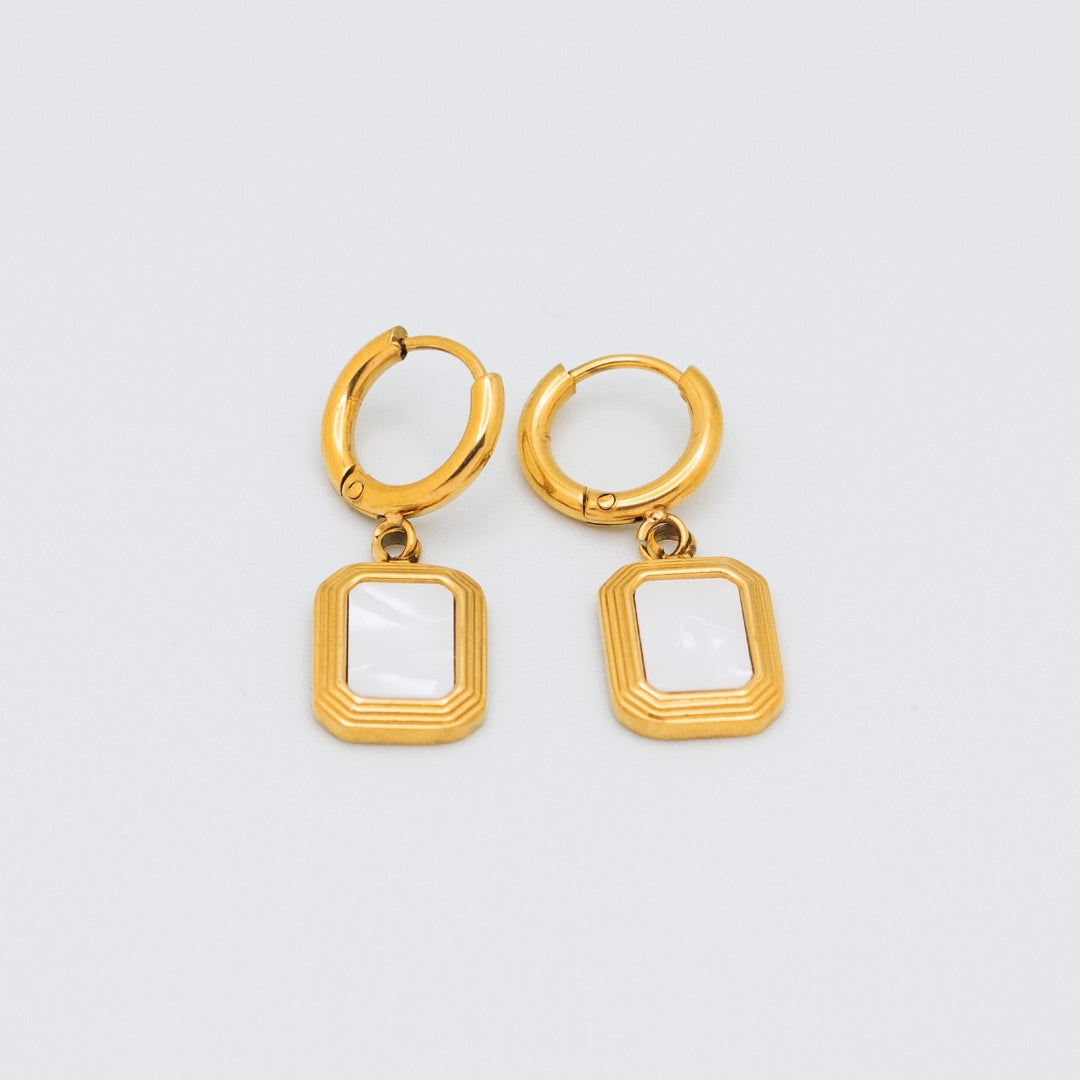 Vintage Chic Geometric Earrings 18k